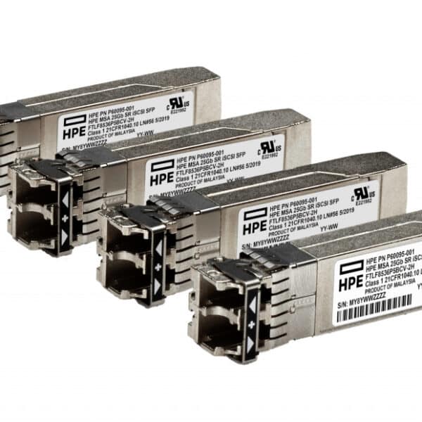 HPE MSA 25Gb SFP28 Short Range 4-pack iSCSI Transceiver netwerk transceiver module Vezel-optiek